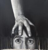 Ostracism, acrylic on canvas, 30 x 30cm, 2024